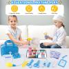 XZZO Doctor Kit for Kids, 36 Pcs Doctor Play Set kit for Toddlers 3-5 with Medical Storage Bag & Real Stethoscope, Medical Kits Doctor Toys, Fun Doctor Role Playing Game Gift for Kids Toddlers view 2