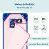 Wildkin Modern Kids Nap Mat  Soft Cotton Blend with Pillow & Elastic Straps for School & Travel - Darling Dinosaurs view 3