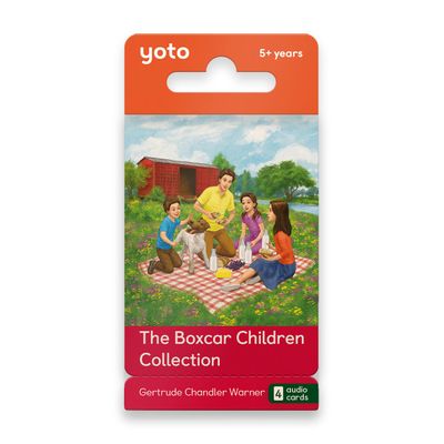 Yoto The Boxcar Children Collection 4 Kids Audio Cards for Use with Player & Mini All-in-1 Audio Device, Screen-Free Listening with Fun Stories for Playtime Bedtime & Travel, Ages 7+