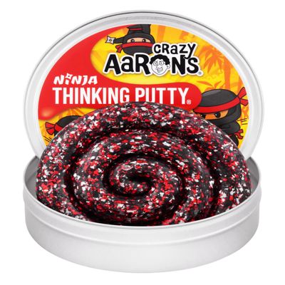 Crazy Aaron's Thinking Putty - Ninja - Multi-Color Sensory Putty for Kids and Grown ups in a 4" Tin - Creative and Endless Fun, Stress Relief Therapy Toys, Never Dries Out - Made in USA