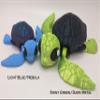 Sea Turtle - 3D Printed, Articulated Fidget (Pink/Blue (Small)) view 2