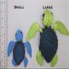 Sea Turtle - 3D Printed, Articulated Fidget (Pink/Blue (Small)) view 3