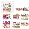 27 PCS Heat Transfer DTF Iron On Decals Baseball Mom Love for Clothing Heat Press Patches DIY Tshirt Direct to Film Baseball Mom view 1