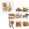 27 PCS Heat Transfer DTF Fall Vibes Blessing Iron On Decals for Clothing Heat Press Patches DIY Tshirt Direct to Film Fall Sweet view 1