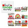 27 PCS Heat Transfer Best Teacher Ever Direct to Film DTF Iron On Decals for Clothing Heat Press Patches DIY Tshirt Heat Transfer 100 days School Out Kindergarten view 1