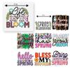 27 PCS Heat Transfer DTF Spring Bloom Blessing Iron On Decals for Clothing Heat Press Patches DIY Tshirt Direct to Film Flower Plant Season view 2