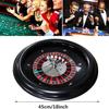 HDCCDM 45cm Roulette Wheel Set, Professional Roulette Wheel with Double Zero Design, The Turntable is Stable and Spins Smoothly, for Home Games or Club Parties view 3