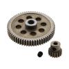 SING F LTD 1 Set RC Car Spur Gear Set 64T Main Gear 17T Motor Gear Compatible with Redcat L-ightning EP Drift Compatible with L-ightning EPX PRO 1/10 Scale Truck view 1