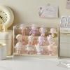 Display Case for Minifigures Action Figures Blocks, Display Box for PopMart Sonny Angel Figures with Three Layers of Stairs, Gifts for Minifigure Collectors Lovers view 2