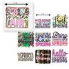 27 PCS Heat Transfer DTF Spring new Begining Iron On Decals for Clothing Heat Press Patches DIY Tshirt Direct to Film Hello Spring Blessings view 2