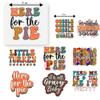 27 PCS Heat Transfer DTF Here for the Pie Little Turkey Iron On Decals for Clothing Heat Press Patches DIY Tshirt Direct to Film Fall Autumn view 2