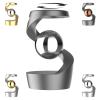 Gravity Defying Kinetic Desk Toy, Desk Spinning Toys for, Kinetic Desk Toys, Stress Relieving Optical Illusion Toys, Perfect for Party Gifts, Car Ornaments, Office DCor. (Gray + Silver Beads) view 1