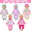 UNICORN ELEMENT 5 Sets Baby Doll Clothes for 14-18 Inch Dolls, 16 Inch Baby Doll Pjs Clothes Outfits and Accessories for New Born Dolls view 2