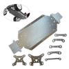 Carbon Fiber Chassis Skid Plate DIY Replacement for 144001 RC Crawler Car Parts Remote Control Vehicle Accs, and Spare Parts (Carbon Fibre) view 3