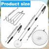CIEOVO 2 Pack Shark Tooth Sifter Clam Rake and Beach Sand Sifter Sand Scoop Shell Scooper for Beach Scoop Shovel Sifter Tool Picking Up Shells view 2