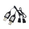 KOMITASUI SM-4P USB Charger Cable Replacement for RC Car, RC Boat 7.4V Charger Plug, USB Charging Cable - 2Pack view 1