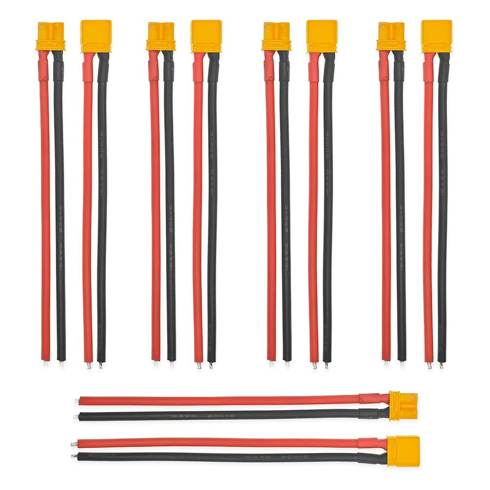 XT30 Connector Male Female Plug Pigtail XT30U 5Pairs