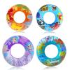 4 Pack Inflatable Pool Floats, 36" & 24" Pool Tubes for All Ages, Unique Dino, Mermaid, Pirate Inner Tube Floaties for Swimming, Swim Ring and Pool Party Toys for Kids 3-5 4-8 8-12, Teens, Adults view 1