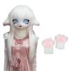Rolamumu Anime Style Hood, Furry Animal MaskWearable Hood Party Disguise, Lolita Cosplay Costume Headgear With Cat Paw Gloves (Color : 8) view 1