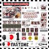 LXlucktim Fast One Birthday Decorations, 125 Pcs Race Car First 1st Birthday Party Supplies for Boys Baby - Banner, Cake Toppers, Balloons, Tablecloth, Centerpieces, Crown, Poster, Baby Boxes view 2