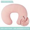 Owlowla Muslin Nursing Pillow Cover,2Pack Soft Cotton Nursing Cover Set Fits Breastfeeding Pillow for Baby Boy Girl(Cream&Blush) view 2