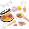 PairPear Wooden Waffle Maker Toy Food Playset, Kids Pretend Play Food Kitchen Accessories, Wooden Cooking Toy Baking Playset, Toddler Play Breakfast Brunch Tea Sets Cutting Food Gift for Girls Boys 3+ view 2