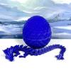 3D Printed Crystal Dragon with Dragon Egg, Articulated Crystal Dragon 4 Options Dual Color Matte Finish, Fidget Toy Dragon Fidget ADHD Autism Sensory Toy Executive Desk Toy D001-S1 (Blue Purple) view 1