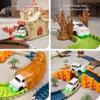 TUMAMA Race Track 202 Pcs Magic Castle Race Car Toys for Boys Girls 3 4 5 6 7 Year, 360 Rotating Flexible Train Track with Cars, Adventure Racetrack Educational Toy Set Kids Gift view 4