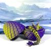 3D Printed Crystal Dragon with Dragon Egg, Articulated Crystal Dragon 4 Options Dual Color Matte Finish, Fidget Toy Dragon Fidget ADHD Autism Sensory Toy Executive Desk Toy D001-S1 (Yellow Purple) view 4