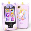 Kikapabi Kids Toy Smartphone, Unicorn Gifts and Toys for Girls Boys Ages 3-8 Years Old, Fake Play Toy Phone with Music Player Dual Camera Puzzle Games Touchscreen, Birthday, Kids Trip Activity view 1