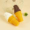 LONG XIN SERIES 2 Pcs Simulated Ice Cream Artificial Lifelike Ice Cream Fake Ice Cream Food Model for Home Kitchen Cabinet Desk Shops Party Decor Sample Display Photography Props(White) view 3