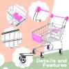 Rotatingpals 158 Pcs Mini Shopping Cart Basket Miniature Food Drink Bottle Mini Supermarket Trolleys Tiny House Party Accessories view 3