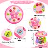 Avesa Baby Toys 6-12 Months Girl Gifts: Babies Ocean Rotating Light Up Musical Toys for Toddlers 1 2 Year Old Crawling Learning Infant Toy 6 7 8 9 10 11 12 Months Old Baby Girl Gift (Pink) view 2