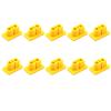 10pcs XT60 XT60H Male/Female Plug Dust Cap PVC Protective Cover Anti-Dirt Cap Protector Shell Yellow/Black for RC Aircraft Drone (10pcs Yellow Male) view 1