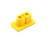 10pcs XT60 XT60H Male/Female Plug Dust Cap PVC Protective Cover Anti-Dirt Cap Protector Shell Yellow/Black for RC Aircraft Drone (10pcs Yellow Male) view 2