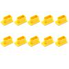 10pcs XT60 XT60H Male/Female Plug Dust Cap PVC Protective Cover Anti-Dirt Cap Protector Shell Yellow/Black for RC Aircraft Drone (10pcs Yellow Female) view 1