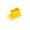 10pcs XT60 XT60H Male/Female Plug Dust Cap PVC Protective Cover Anti-Dirt Cap Protector Shell Yellow/Black for RC Aircraft Drone (10pcs Yellow Female) view 2