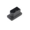 10pcs XT60 XT60H Male/Female Plug Dust Cap PVC Protective Cover Anti-Dirt Cap Protector Shell Yellow/Black for RC Aircraft Drone (10pcs Black Female) view 4
