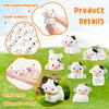 12 Pcs Mini Cows, Mini Resin Cows Figurines, Tiny Mini Animals Miniature Figurines, Cute Cow Cupcake Toppers Fairy Garden Miniature Landscape Ornaments for Home Dcor, Cake Decoration, DIY Crafts view 3