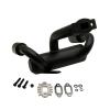 DEFYAN Upgrade Parts 2 Hole Exhaust Pipe Power Riser Rear Bumper for 1/5 Rc Car HPI RO-F-UN for RO-V-an KM B-A-JA 5B 5T 5SC Buggy Truck (Color : Black for 23CC-36CC) view 3