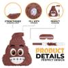 Birchio Poop Pinatas Bundle with a Blindfold and a Bat(15.7 x 13.4 x 5 Inches), Birthday Parties for Boys, Decoration for Theme Parties view 3