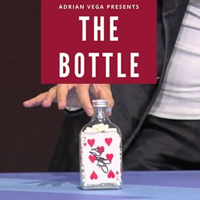 blue-ther The Bottle Magic Tricks Signed Card Appearing in Sealed Bottle Magia Illusions Gimmicks Mentalism Props