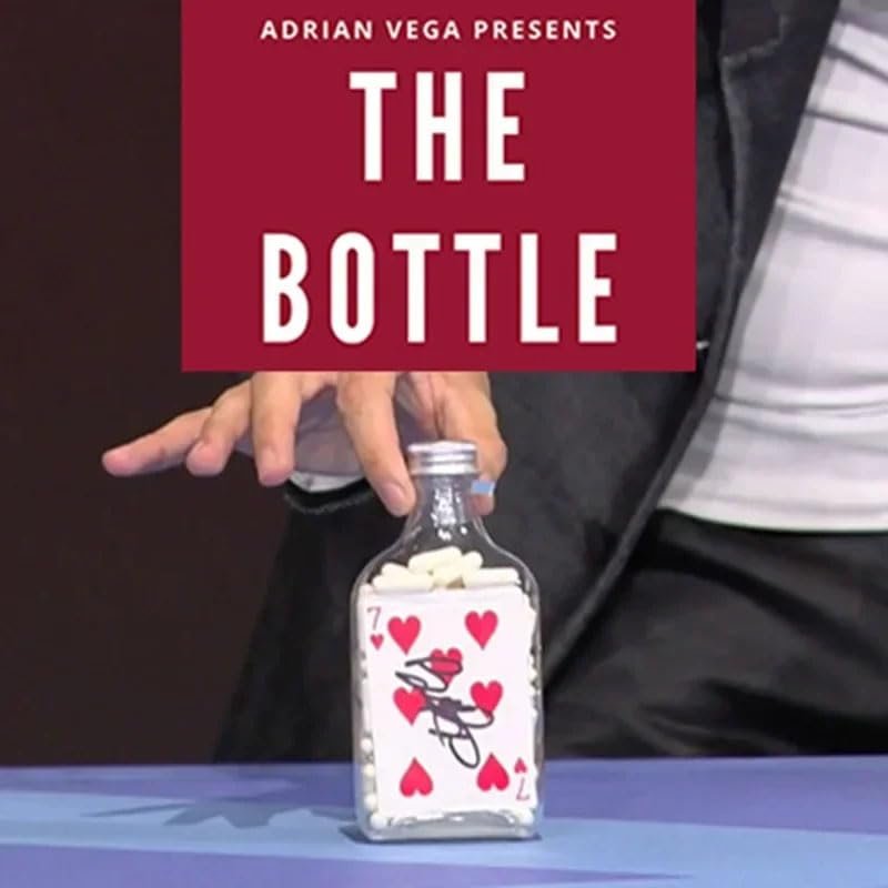 blue-ther The Bottle Magic Tricks Signed Card Appearing in Sealed Bottle Magia Illusions Gimmicks Mentalism Props