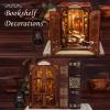 CUTEBEE Book Nook Kit - DIY Miniature House Dollhouse Kit for Adult and Teens, Booknook Bookshelf Decor Alley Model Build with LED Light, Gifts for Family and Friends (Bookshop Memories) view 4