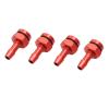 DingMotuo 4PCS Water Nipples 20/32mm M6 Thread RC Boat Fuel Nozzles Water Drain Outlet Aluminum Alloy Nozzle Connector for 3X5/4X7mm Tubes (Size : Red 20mm) view 1