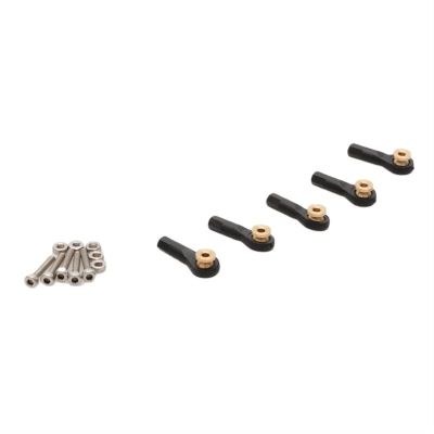 DingMotuo 5pcs 2mm 3mm Pull Rod End Ball Head M2/M3 Shaft Hole Connection Joint Plastic Buckle with Metal Gasket for RC Model Accessories (Size : M2 with Gasket)