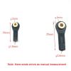 DingMotuo 5pcs 2mm 3mm Pull Rod End Ball Head M2/M3 Shaft Hole Connection Joint Plastic Buckle with Metal Gasket for RC Model Accessories (Size : M2 with Gasket) view 2