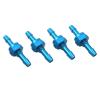 DingMotuo 4PCS Water Nipples 20/32mm M6 Thread RC Boat Fuel Nozzles Water Drain Outlet Aluminum Alloy Nozzle Connector for 3X5/4X7mm Tubes (Size : Blue 32mm) view 1