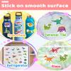 Benresive Reusable Sticker Books for Kids, Sticker Books for Toddlers, Toddler Travel Toys Activities Crafts Ages 3 and Up Birthday Gifts - Dinosaur view 4