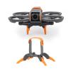 Avata 2 Foldable Quick Release Extension Leg - Heightened Landing Gear Protection Bracket (Orange Gray) view 1